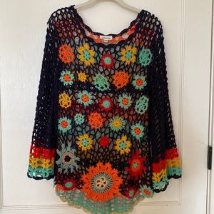 Cotton macramé tunic